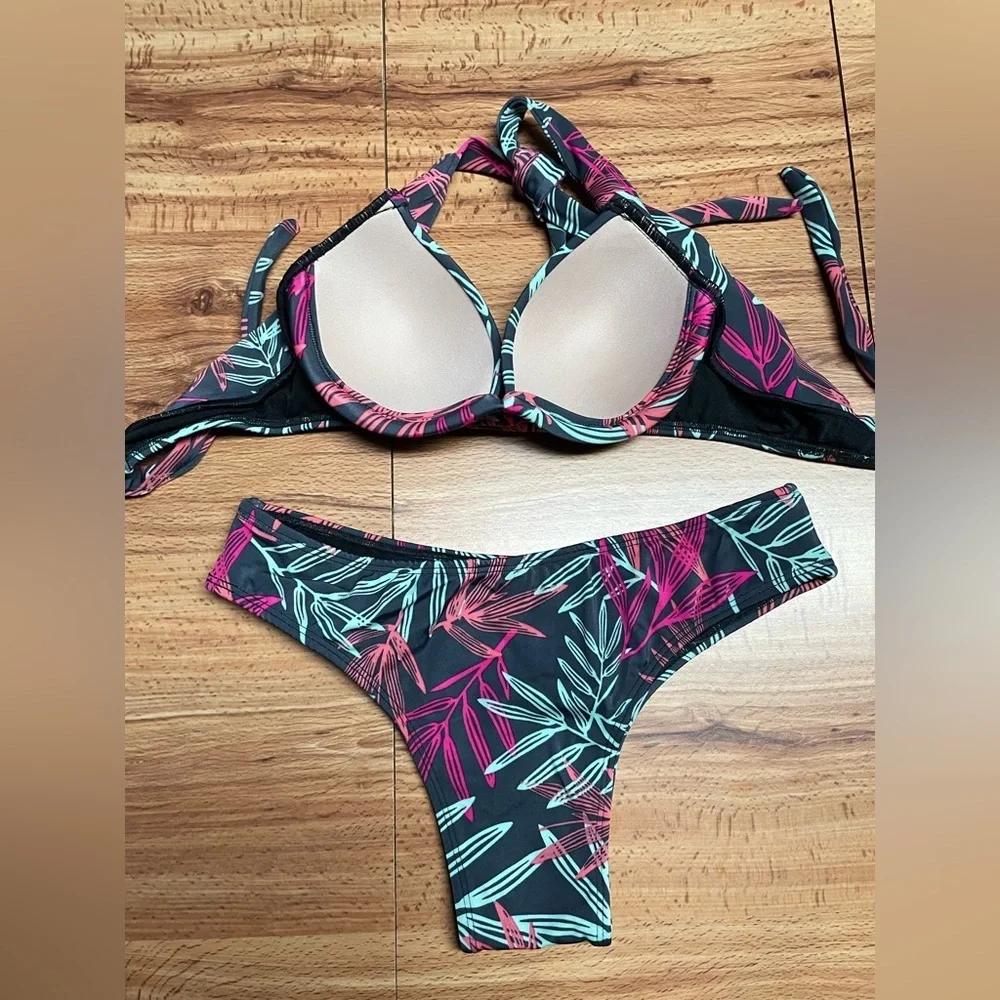 Botanical Leaves Bikini Bottom Set